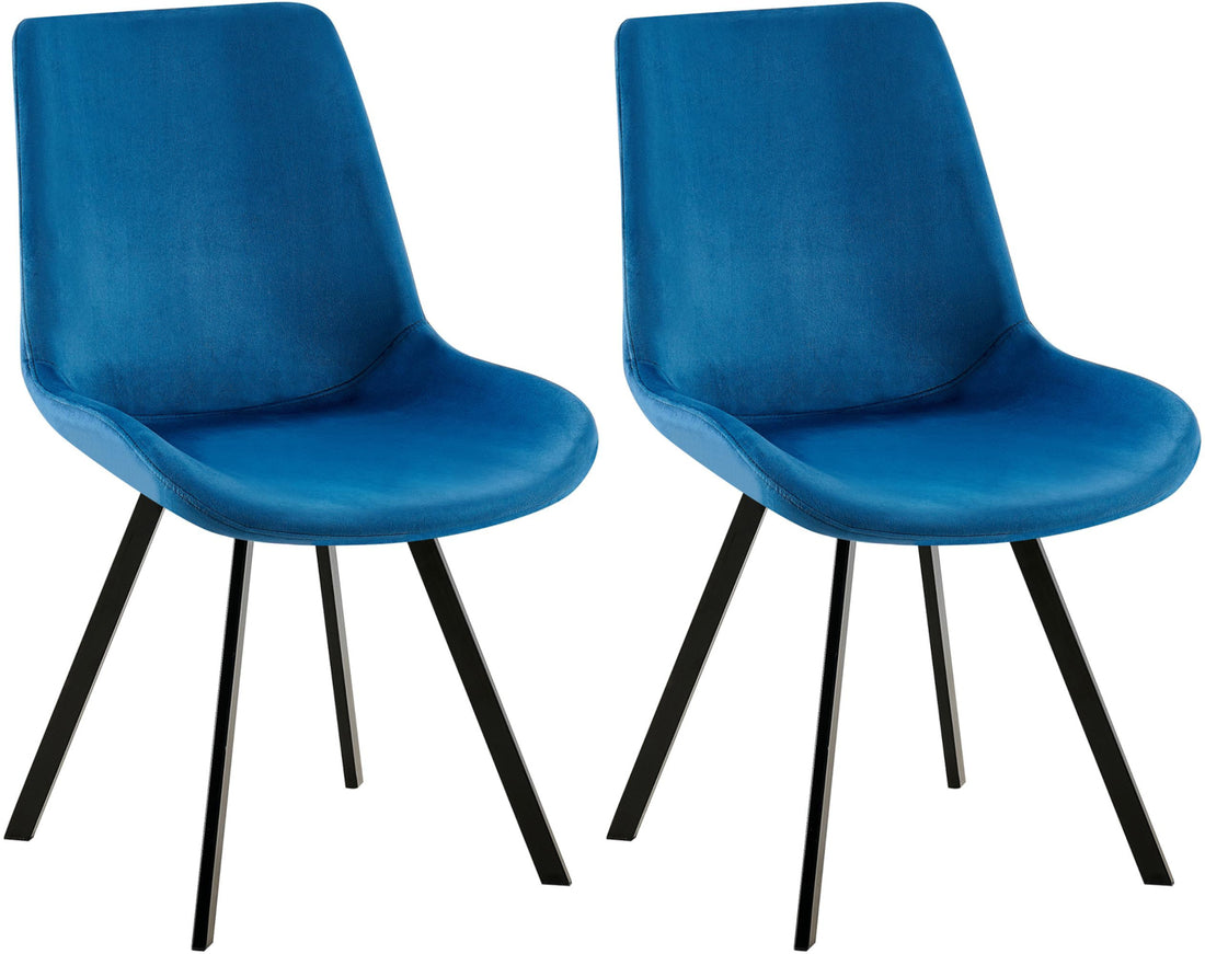 2-delige Set Eetkamerstoelen Fluweel - Keukenstoelen - 360° Draaibaar & Comfortabel Kleur crème