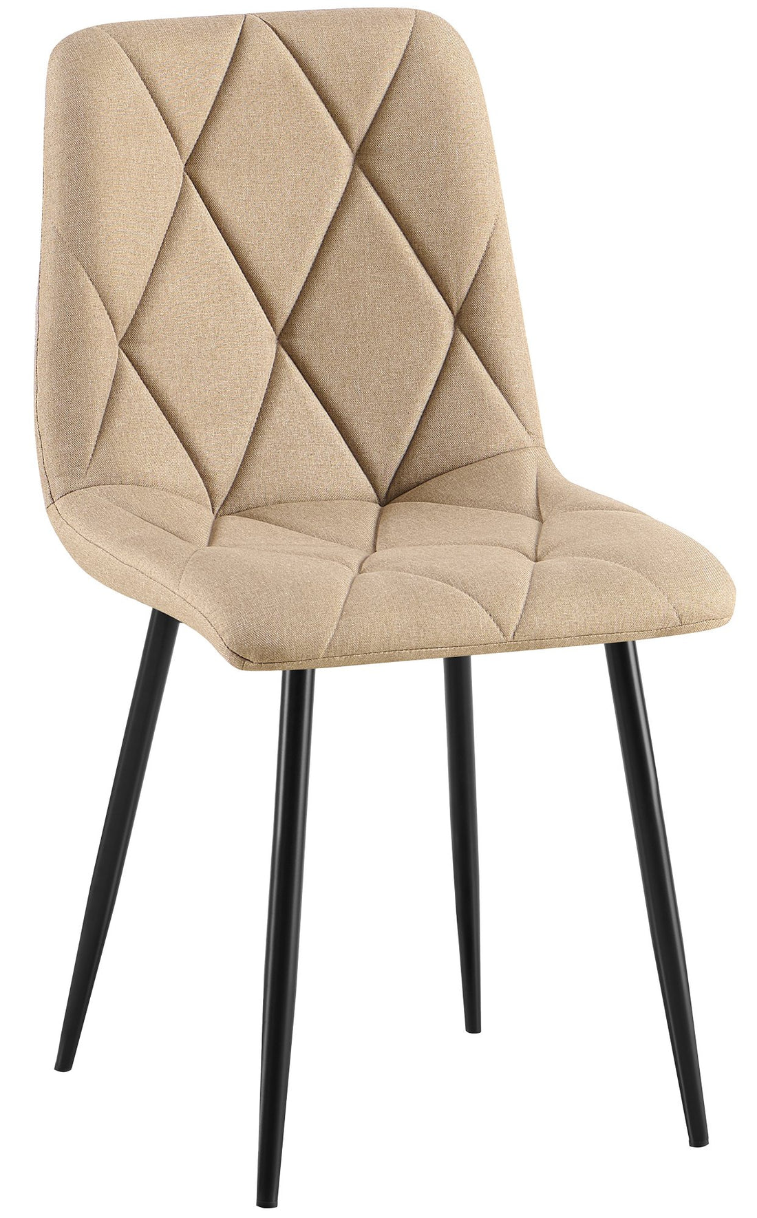 Fluwelen Eetkamerstoel - Luxe Stoel, Hoog Comfort, Modern Ontwerp Kleur taupe