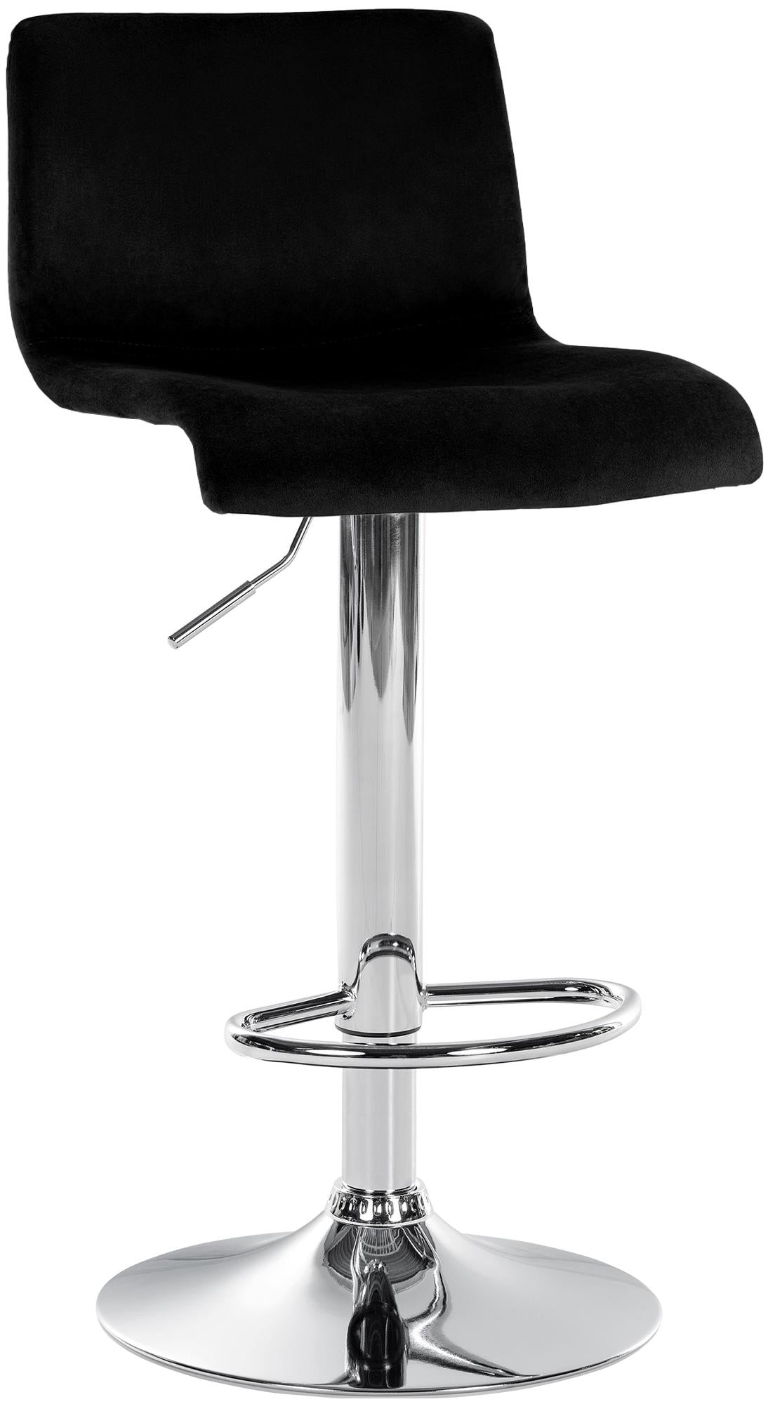 Barkruk Hover - Kruk - Fluwelen Comfort, Verstelbare Hoogte & 360° Draaibaar Kleur zwart