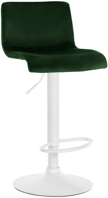 Fluwelen Barkruk - Moderne Design - 360° Draaibaar en Verstelbaar voor Optimaal Zitcomfort Kleur groen