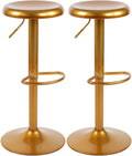 Set van 2 Gouden Barkrukken - Hoge Krukken - Verstelbaar voor Modern Comfort Kleur goud