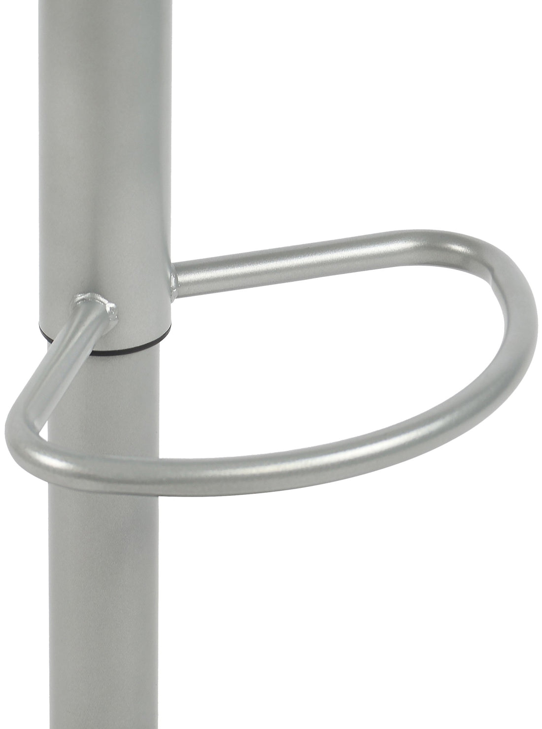 Set van 2 Metalen Barkrukken - Stijlvolle Designkrukken - In Hoogte Verstelbaar 58-78 cm Kleur zilver