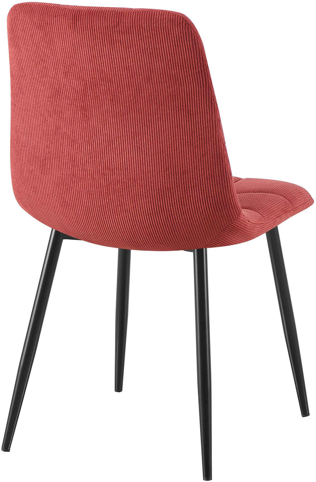 2 Eetkamerstoelen Set - Keukenstoelen - Comfortabele Zithouding met Hoge Rugleuning, Stabiel Frame Kleur bordeauxrood