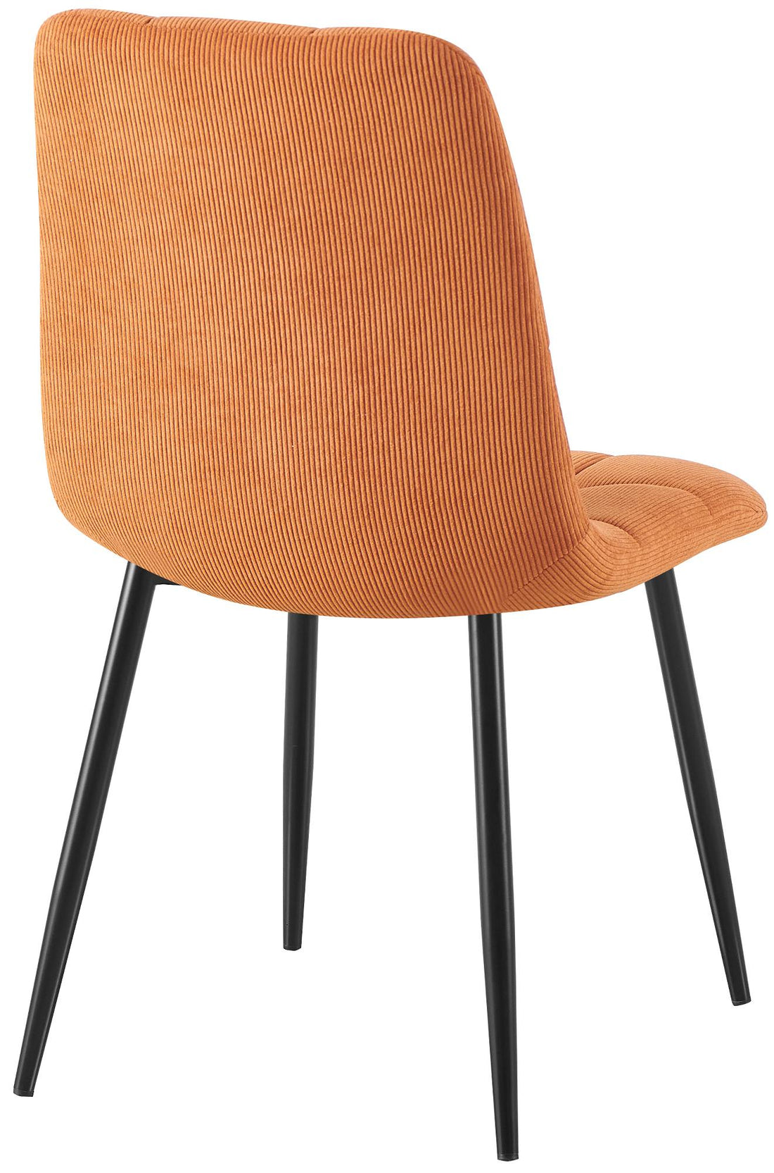 Set van 4 Eetkamerstoelen - Keukenstoelen - Hoog Zitcomfort Kleur oranje
