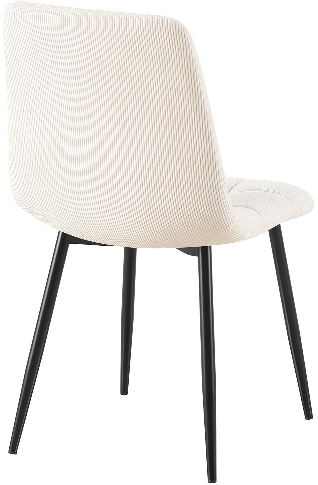 Set van 4 Eetkamerstoelen - Keukenstoelen - Hoog Zitcomfort, Stevige Constructie Kleur crème