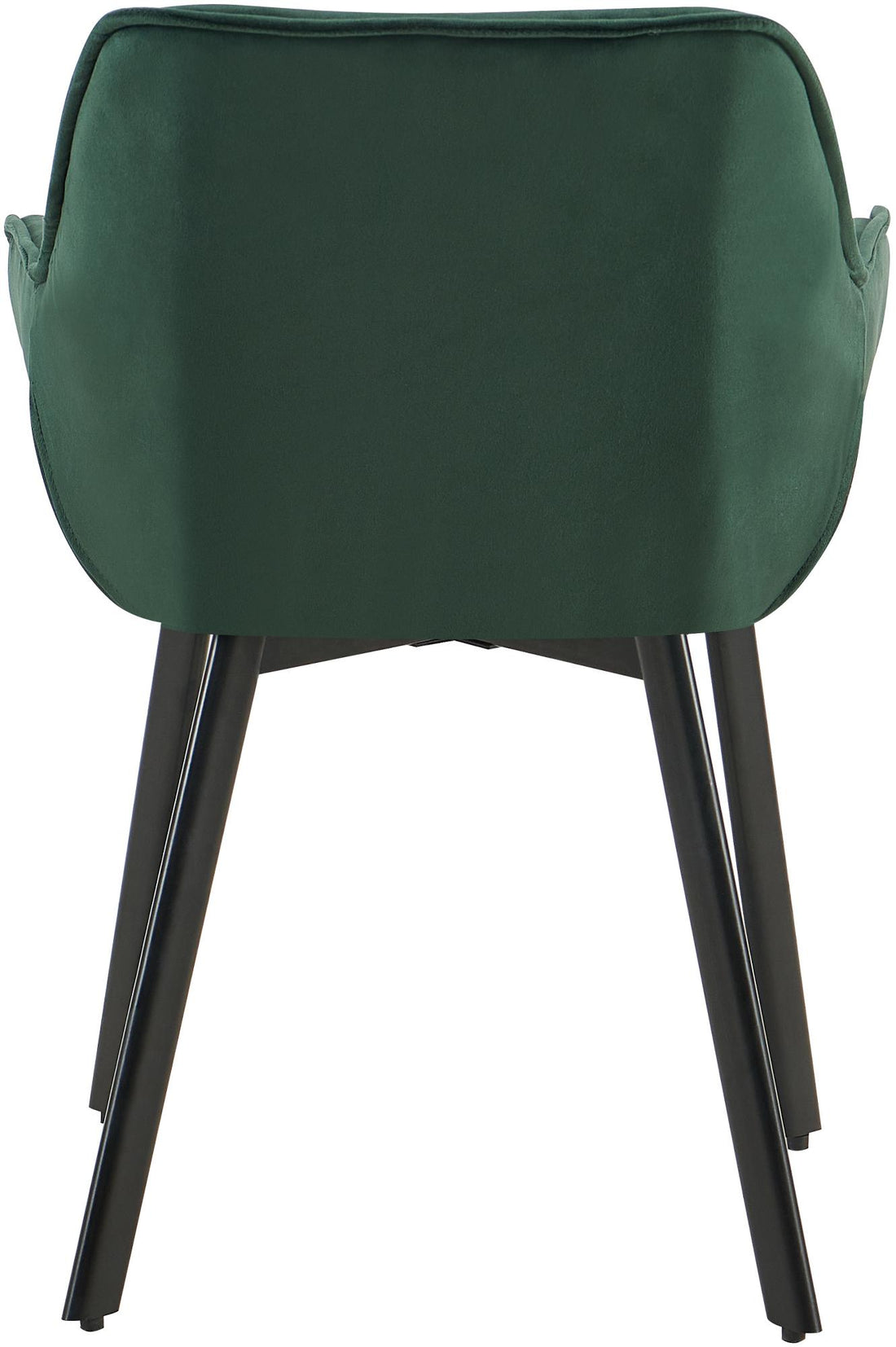 Set van 2 Fluwelen Eetkamerstoelen - Keukenstoelen - 180° draaibaar zitcomfort - Groen Kleur groen