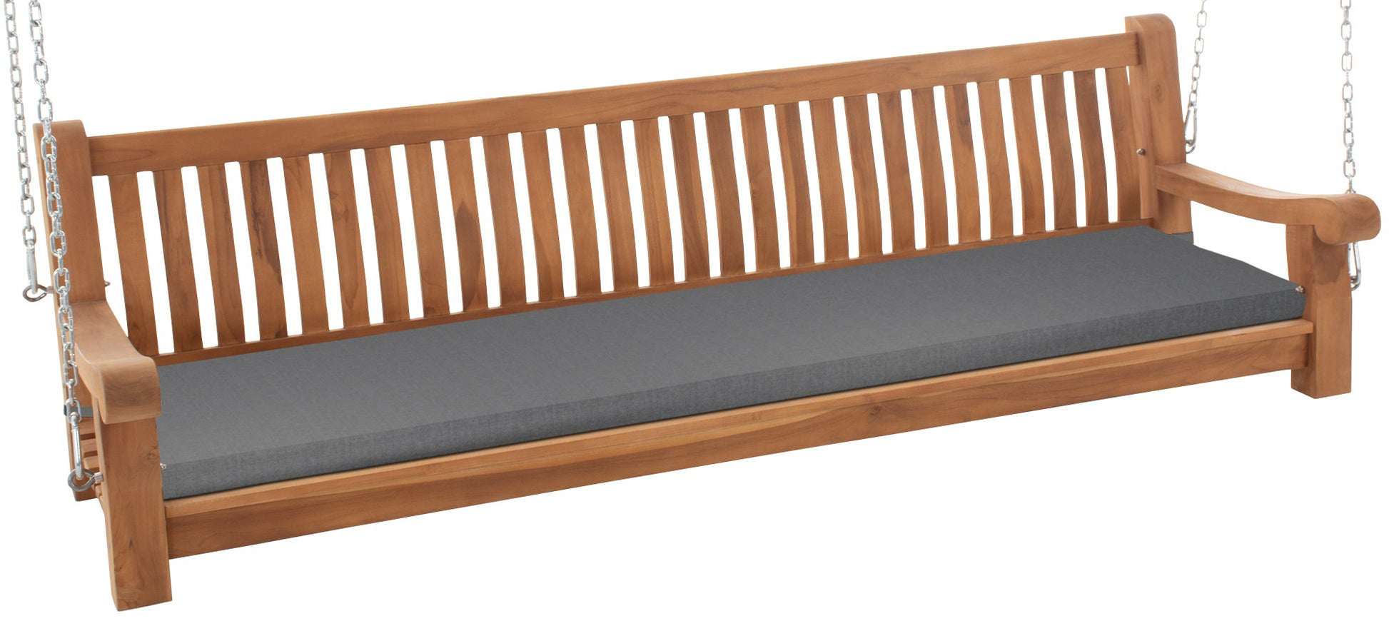 Teakhouten Schommelbank - Tuinschommel - Weerbestendig & Comfortabel Kleur donkergrijs