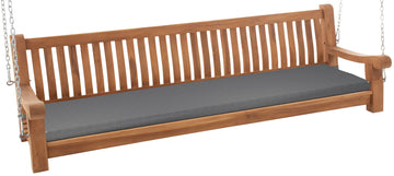 Teakhouten Schommelbank - Tuinschommel - Weerbestendig & Comfortabel Kleur donkergrijs
