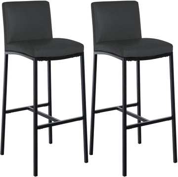 2-delige set Barkrukken - Barstoelen - Comfortabel kunstleer, voetensteun, modern design