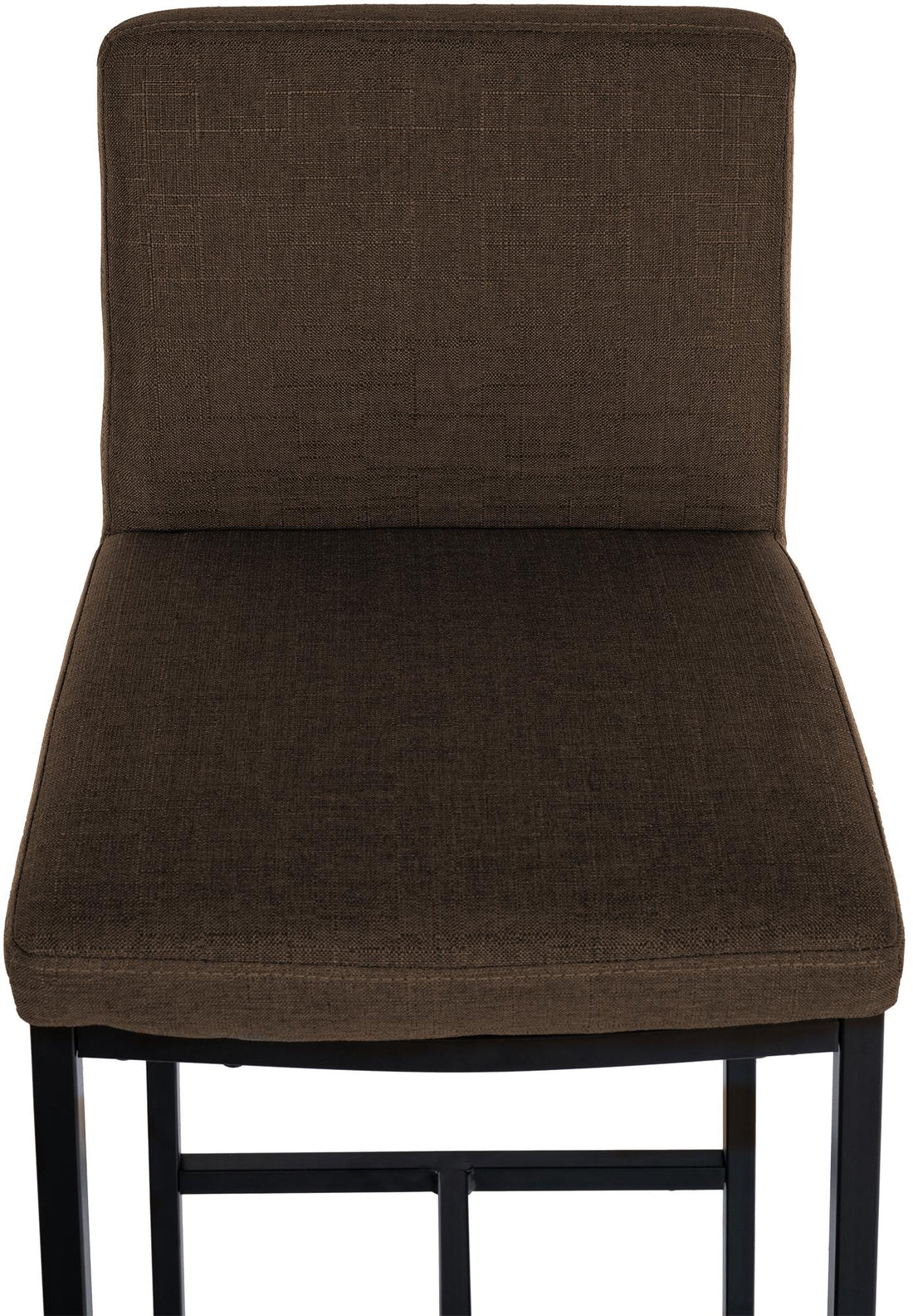 2-delige set Barkrukken - Krukken - Comfortabele gestoffeerde zitting, modern ontwerp, bruin stof Kleur bruin