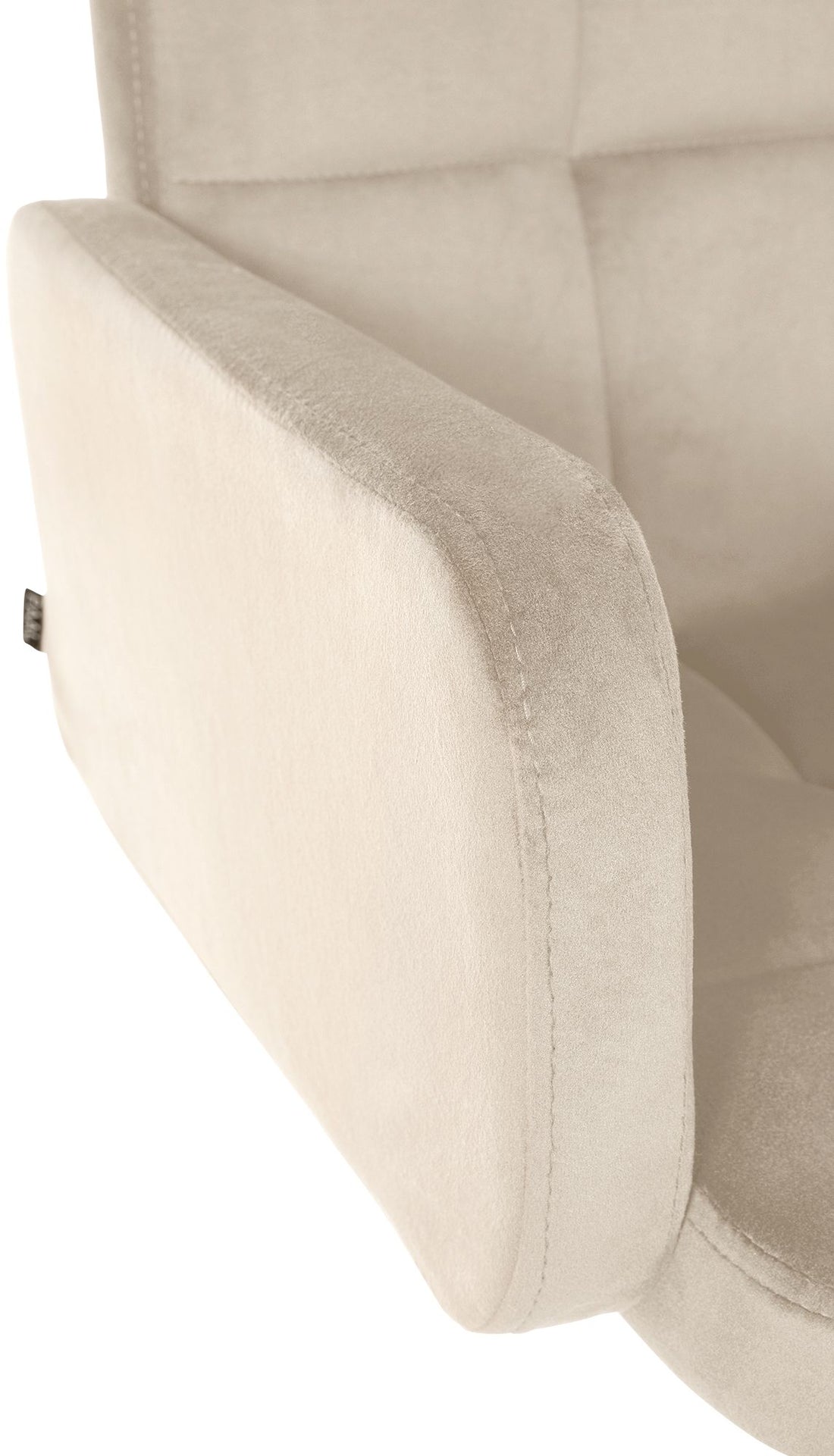 2-delige set barkrukken fluweel crèmekleurig – Moderne barkruk, verstelbaar, extra zitcomfort Kleur crème