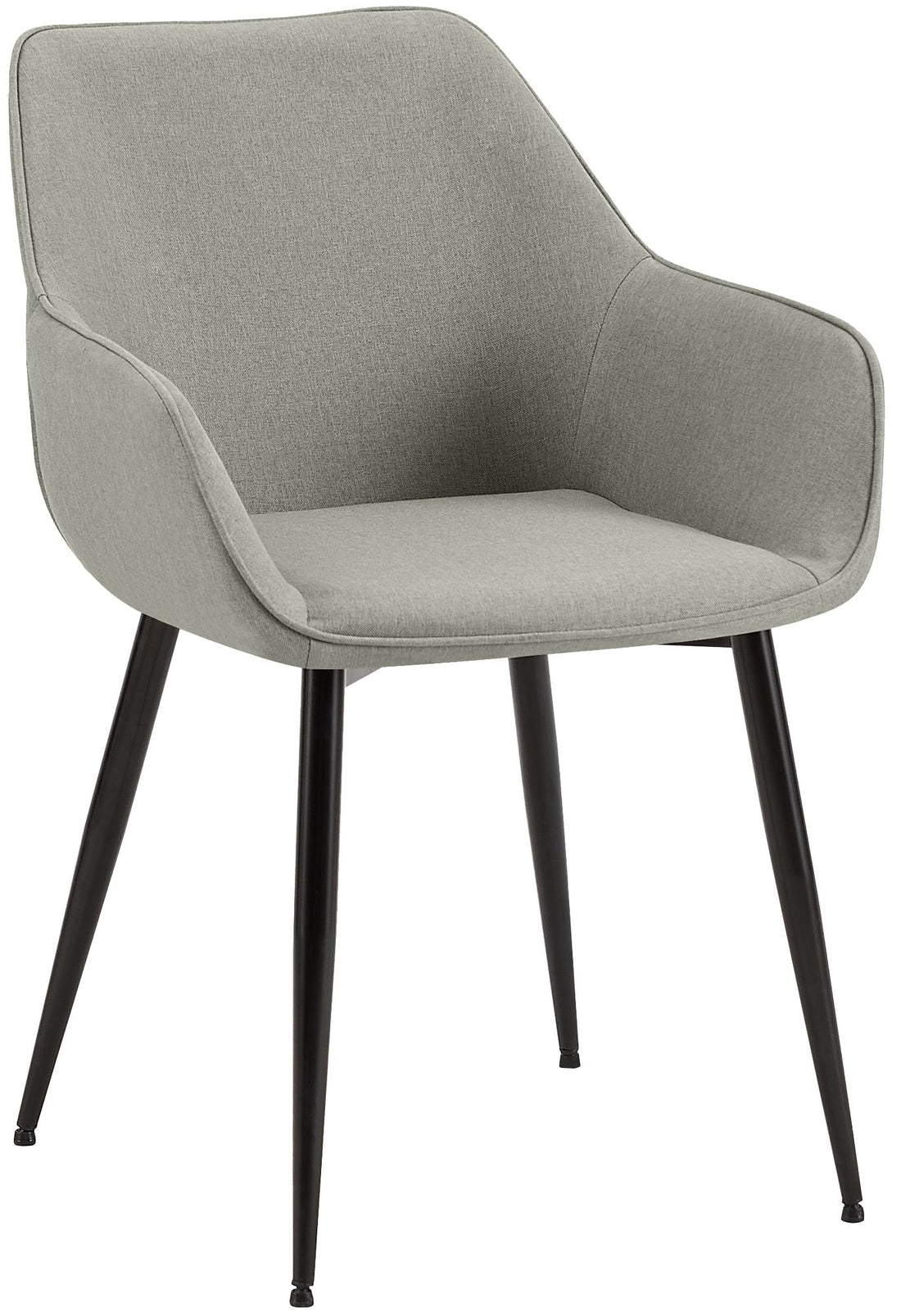 Moderne Eetkamerstoel - Design Stoel - Comfortabel zitkussen, lichtgrijs, stevig & Kleur lichtgrijs