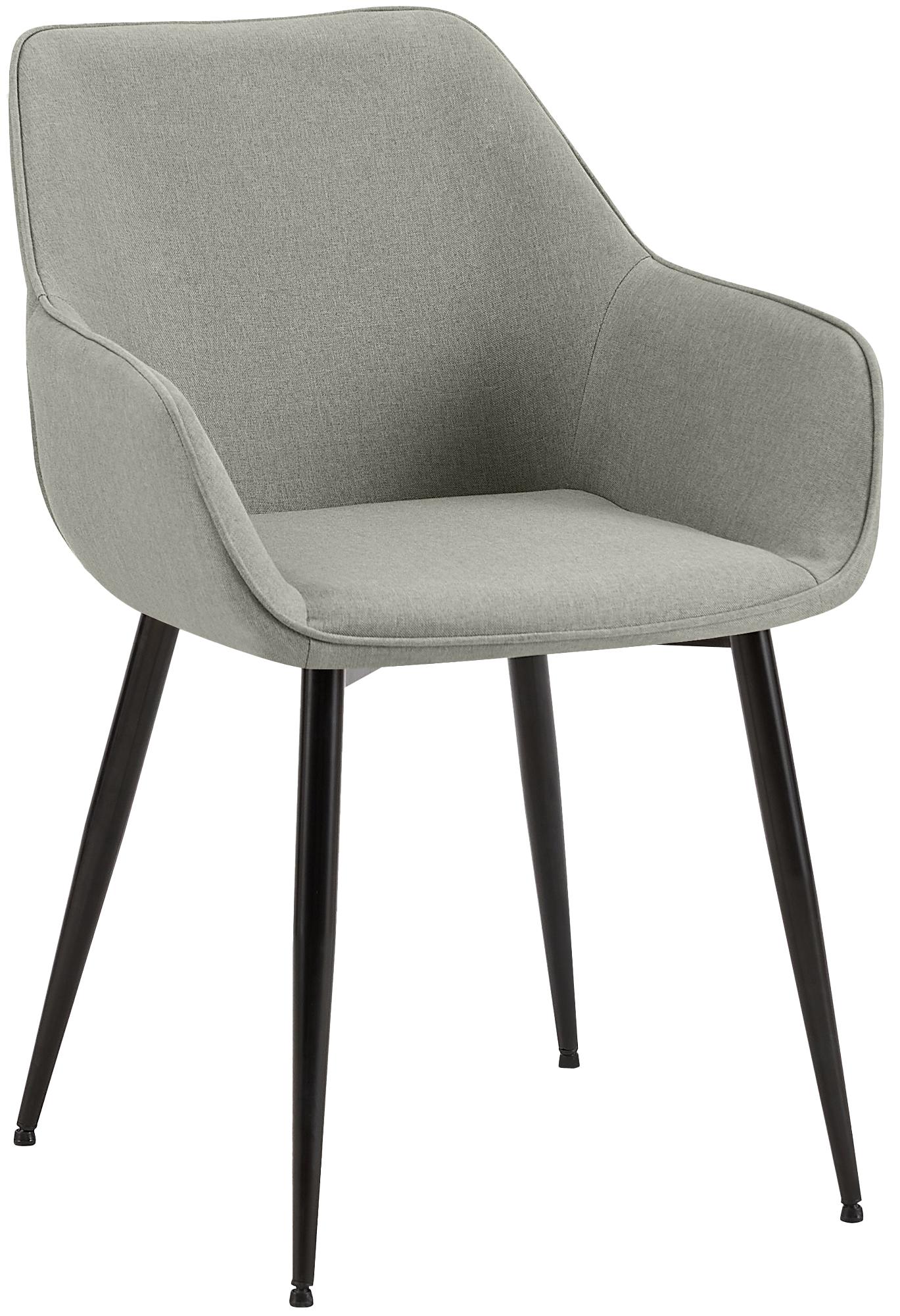 Moderne Eetkamerstoel - Design Stoel - Comfortabel zitkussen, lichtgrijs, stevig & Kleur lichtgrijs