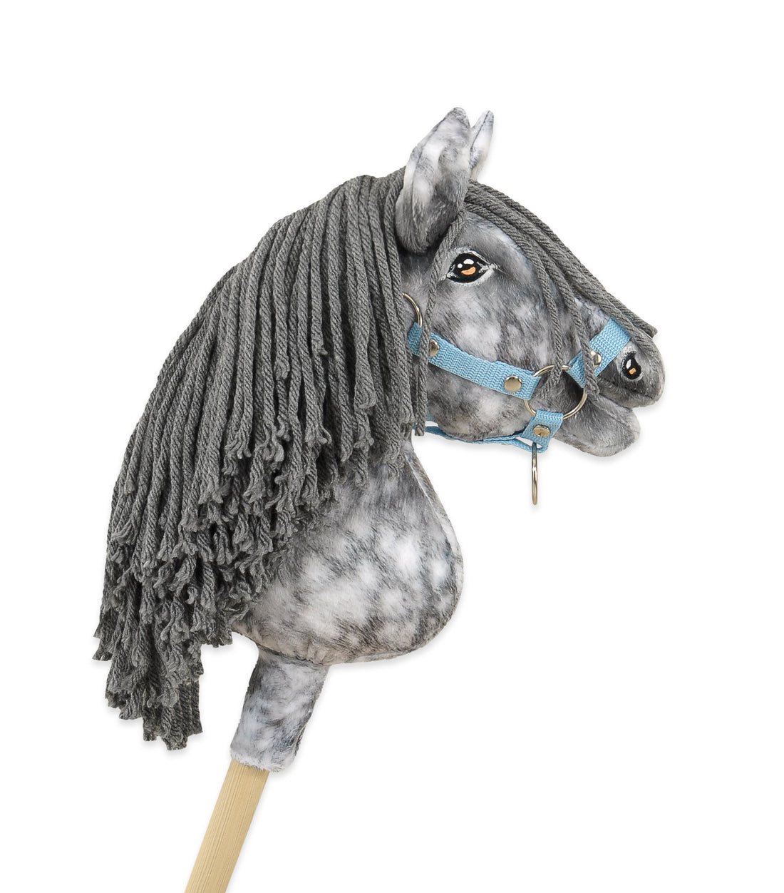 Träkäpphäst - hobbyhäst - realistisk finish, säker och hållbar leksak