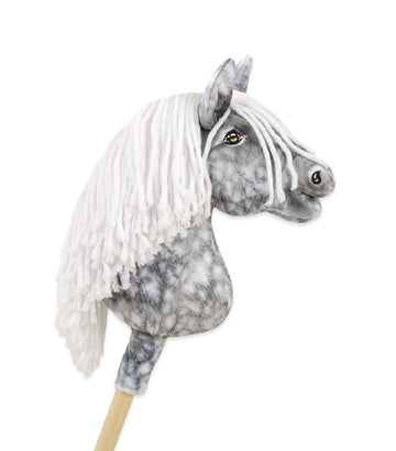 Stokpaard schimmelpaard - hobby horse - realistisch & duurzaam, handgemaakt, zachte minky stof