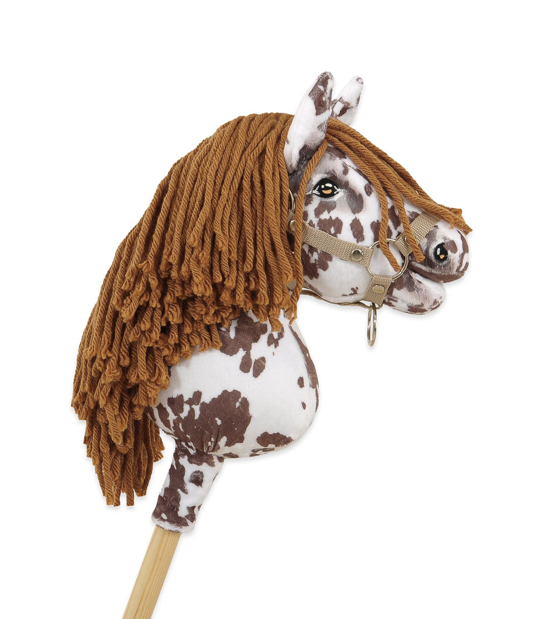 Super Hobby Horse Premium - stokpaard - antiallergisch en handgemaakt - bruin luipaard