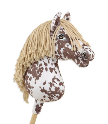 Super Hobby Horse Premium - stokpaard - handgemaakt, realistisch, zacht minky, groot A3 formaat