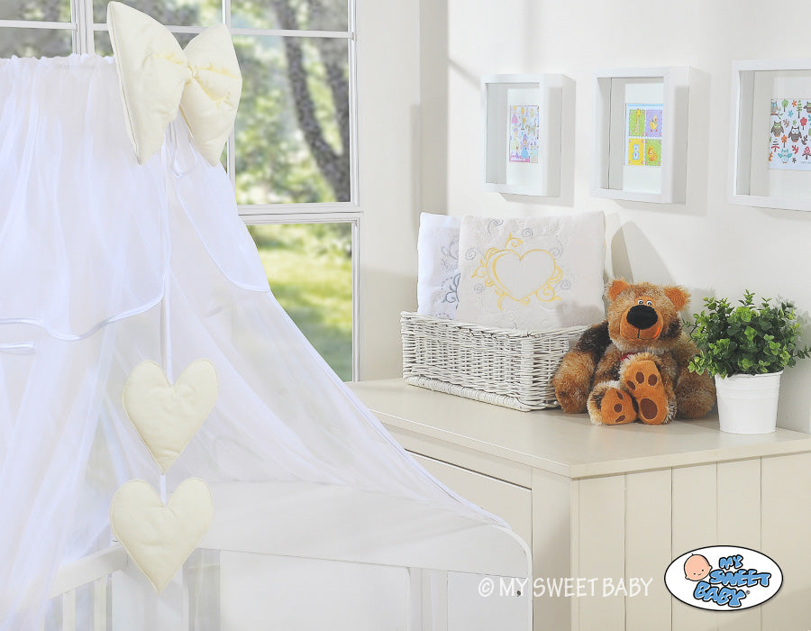 Muggennet chiffon - baldakijn - optimale bescherming tegen insecten voor ledikant en wieg