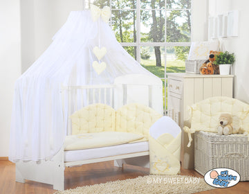 Muggennet chiffon - baldakijn - optimale bescherming tegen insecten voor ledikant en wieg