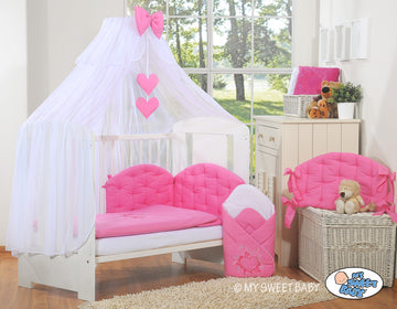 Myggnät för spjälsäng - babyhimmel - komplett skydd mot myggor