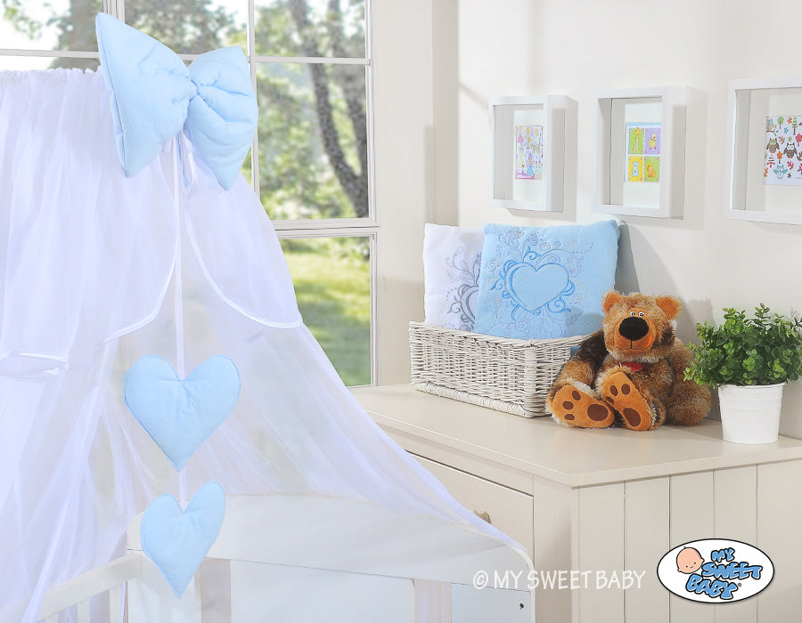 Muggennet ledikant - chiffon baldakijn - volledige insectenbescherming voor babybed