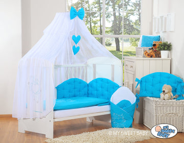 Myggnät i chiffong – komplett insektsskydd för barnsängar 140x70 och 120x60