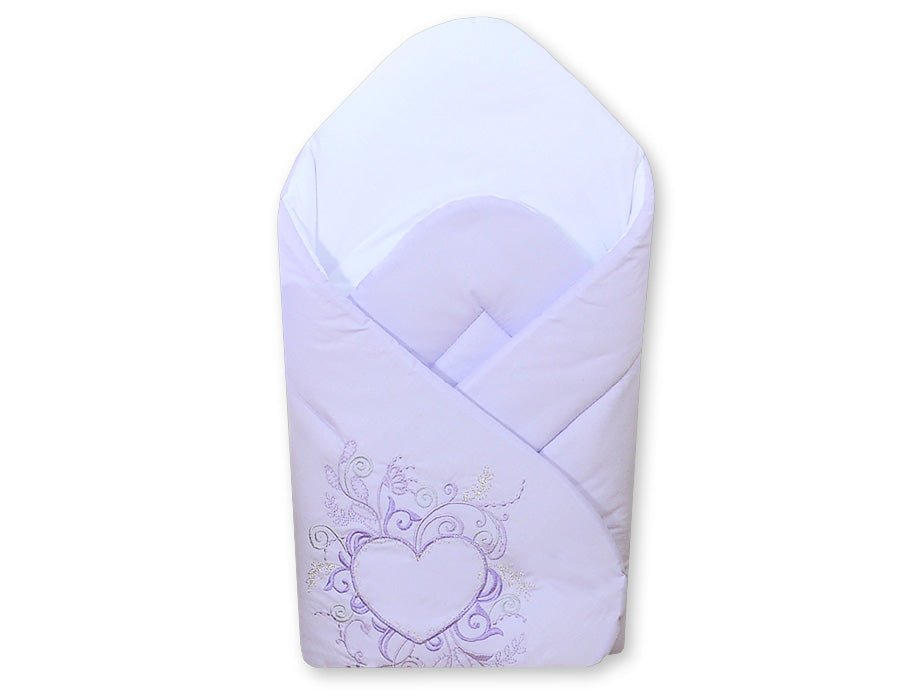 Babynest met versteviging, babybedje, extra ondersteuning en comfort - Chic Lilac