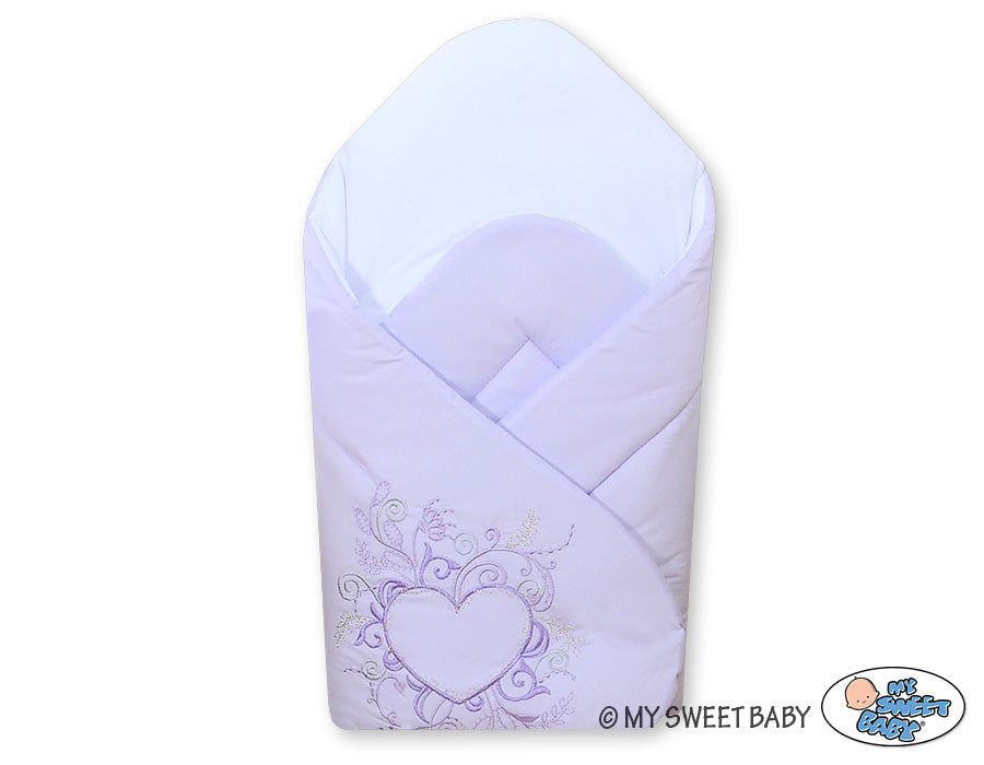 Babynest met versteviging, babybedje, extra ondersteuning en comfort - Chic Lilac