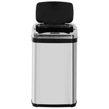 Automatische sensorafvalbak 30L - RVS prullenbak | Kleur: Gepolijst RVS | Afmetingen: 25x33x58 cm