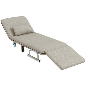 Bedstoel - Slaapstoel en fauteuil | Kleur: Grijs | Afmetingen: 72x78x83 cm