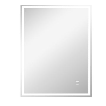 LED-badkamerspiegel met 3 lichtkleuren en geheugen | Kleur: Zilver | Afmetingen: 90x4x70 cm