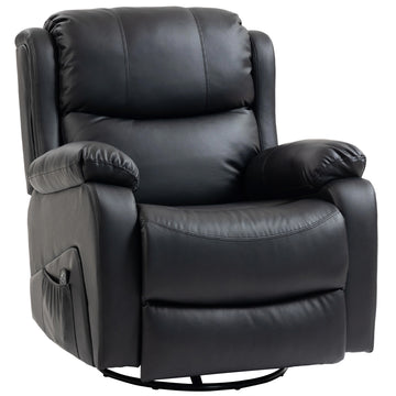 Massagestoel met warmte- en ligfunctie | Kleur: Zwart | Afmetingen: 85x97x100 cm