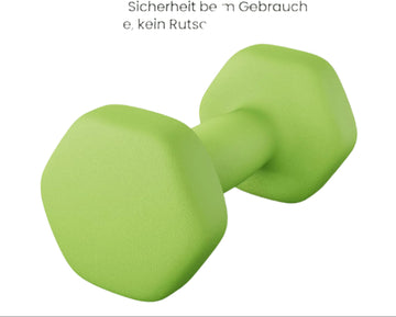 Halterset - Dumbbells - Vrije gewichten - Krachttraining - 16 x 8 x 3,2 cm - 2 kg per stuk