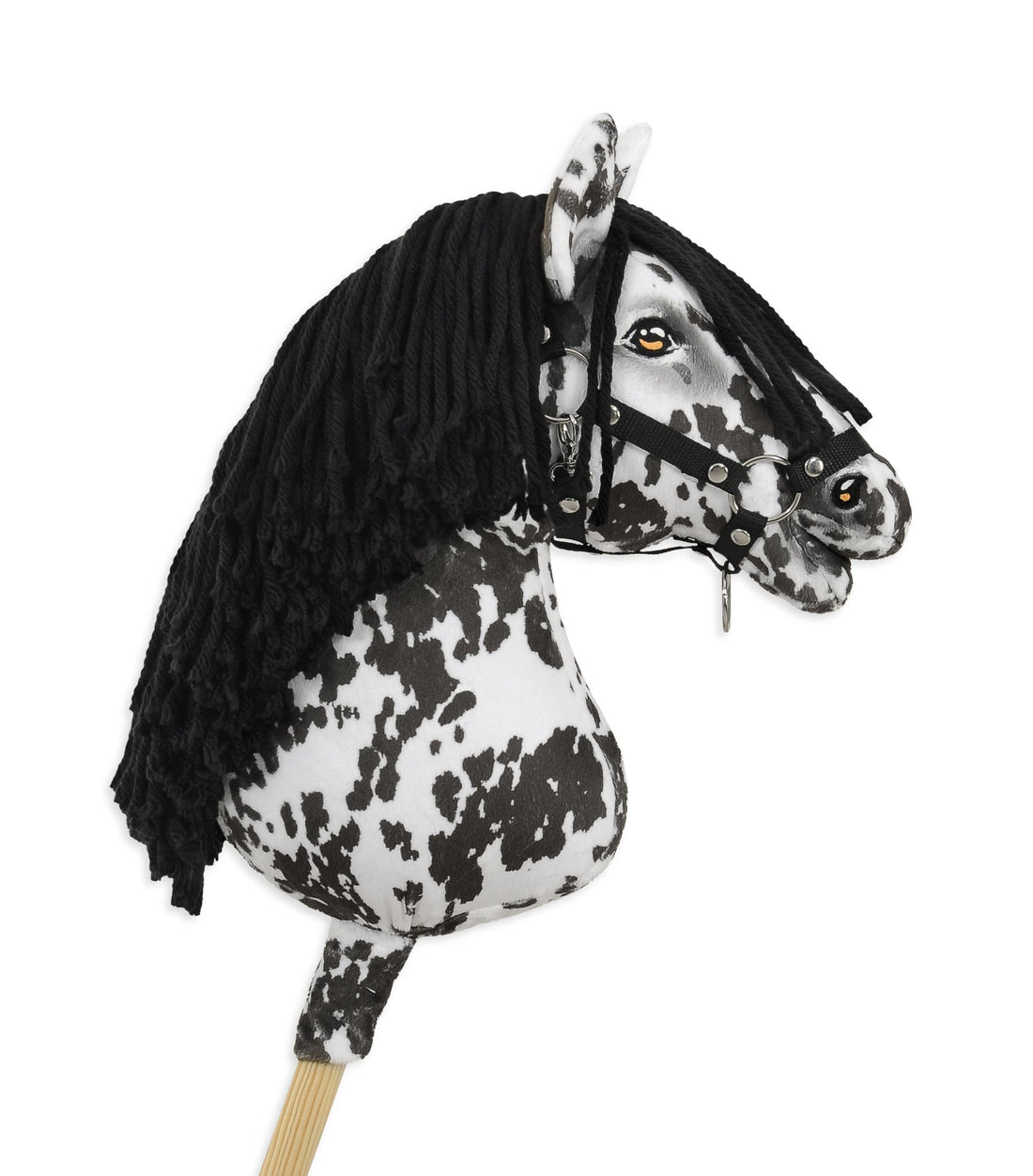 Käpphäst på pinne - käpphäst - handgjord och realistisk, hållbar och robust, A3-storlek