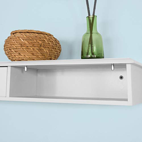 Wandplank Zwevende Plank Wandlades-Wandopslag Display-eenheid met 3 Laden