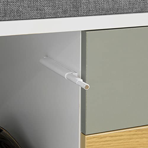 Halschoen - Bankschoen - Kastschoen - Rek met 1 Kast en 2 Laden, B80 x D38 x H51cm