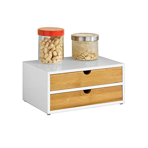 Koffiezetapparaat Stand & Koffiepad Capsule Theezakjes Box Houder Organizer met 2 Laden