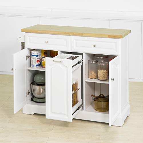 Keukenopbergwagen Keukenkast- Kast Dressoir Keukeneiland met 2 Laden en 3 Kasten
