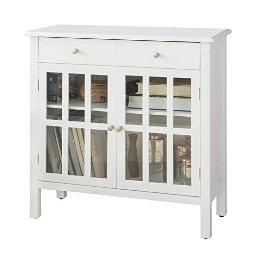 Witte Dressoir Opbergkast Kast 2 Laden 2 Deuren