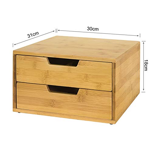 Koffiezetapparaat Stand & Koffiepad Capsule Theezakjes Box Houder Organizer met 2 Laden