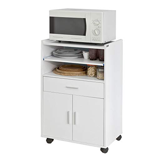 Magnetron Plank - Keuken Opbergwagen op Wielen - Keukenkast
