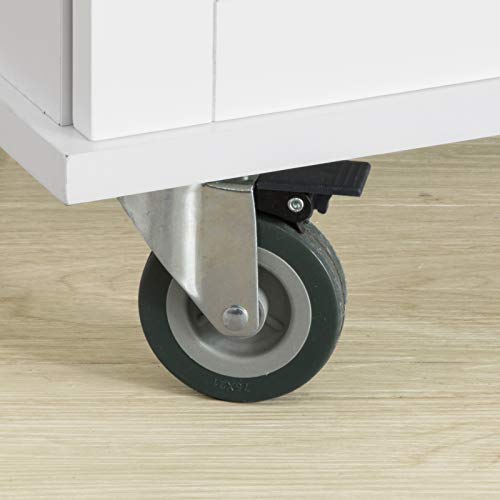 Keukenopbergwagen Keukenkast Kast Dressoir Keukeneiland 3 Laden 2 Deuren