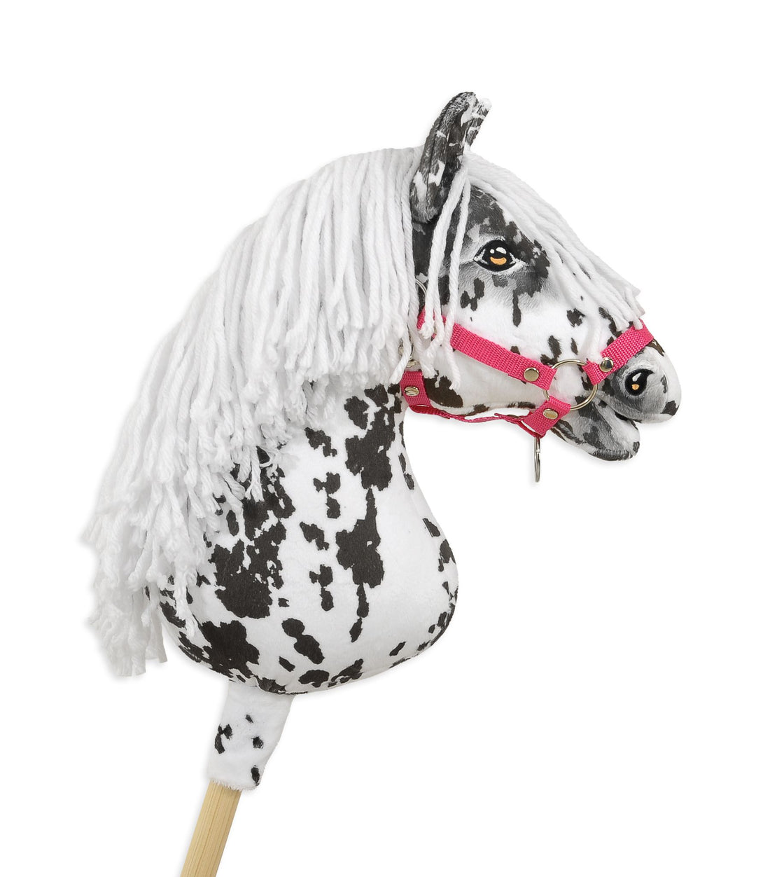 Super Hobby Paard op stok – stokpaard – handgemaakt, realistisch, extra groot A3-formaat