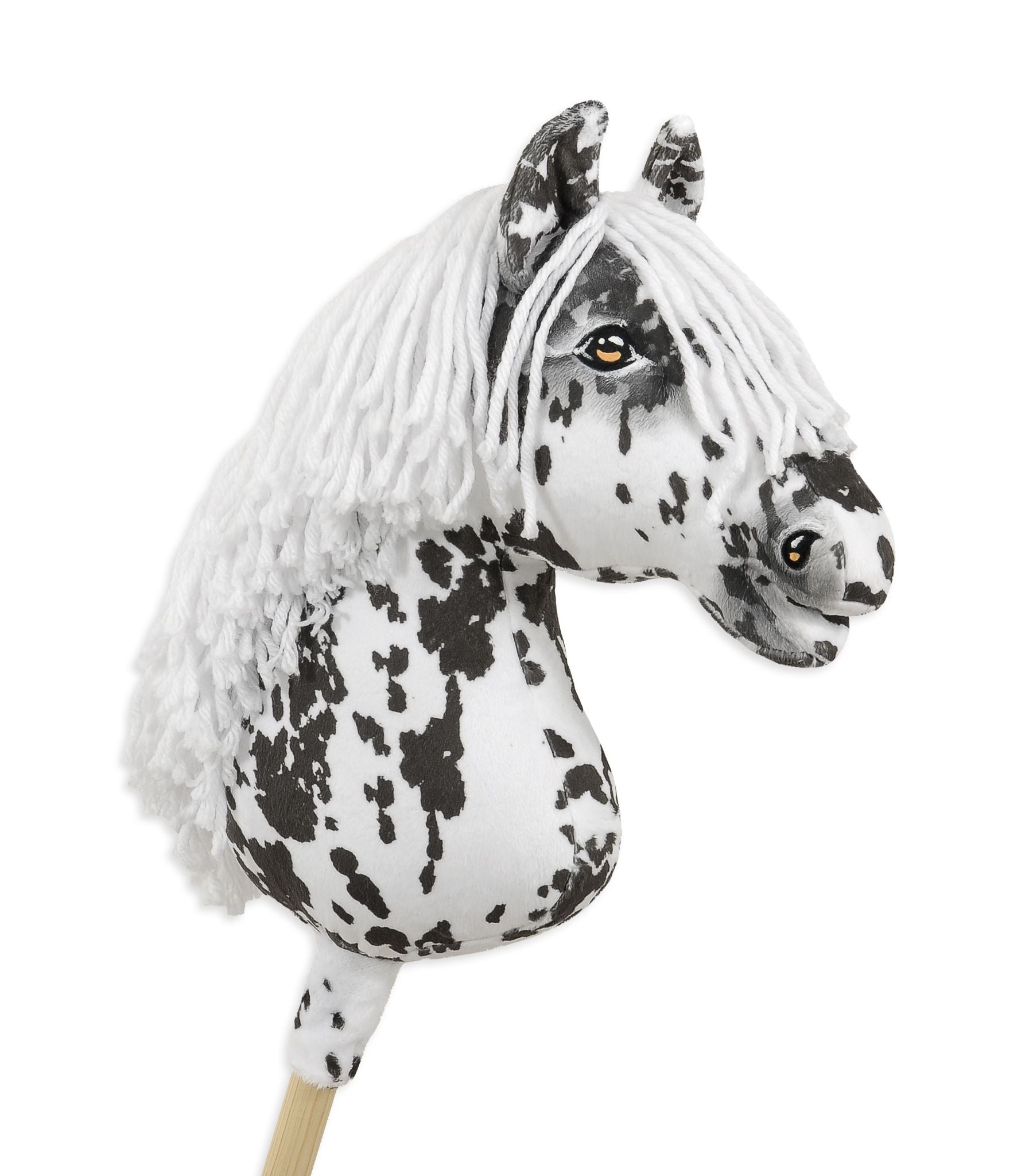 Super Hobby Paard op stok – stokpaard – handgemaakt, realistisch, extra groot A3-formaat
