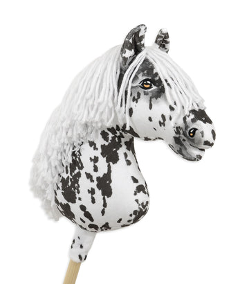 Super Hobby Paard op stok – stokpaard – handgemaakt, realistisch, extra groot A3-formaat