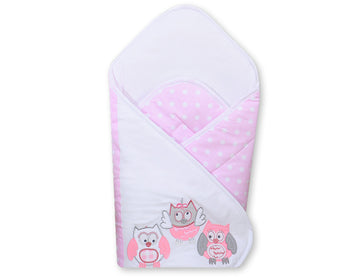 Baby nest, babynestje, ademend & anti-allergisch - met versteviging - katoen - Owls Bigi Zibi