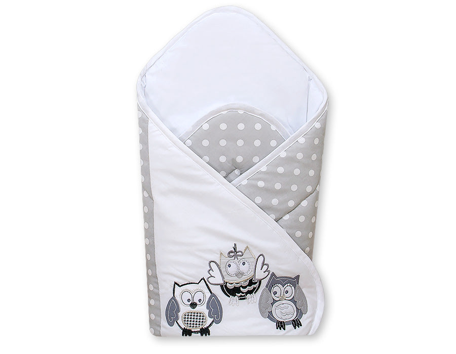 Baby nest, babynestje, extra versteviging - 100% katoen - ademend - Owls Bigi Zibi & Adele