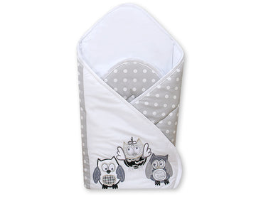 Baby nest, babynestje, extra versteviging - 100% katoen - ademend - Owls Bigi Zibi & Adele