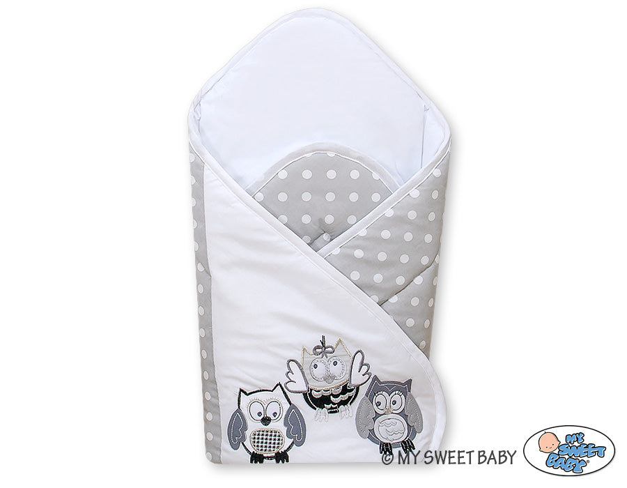 Baby nest, babynestje, extra versteviging - 100% katoen - ademend - Owls Bigi Zibi & Adele