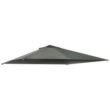 Vervangend dak voor gazebo 295-300 x 295-300 cm | Kleur: Donkergrijs